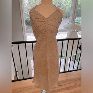 Max & Co. Tan Linen Sundress - Made and Purchased in Italy